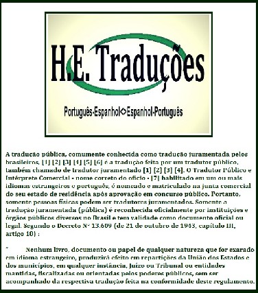 Tradutor Juramentado de Espanhol - Português - Elbatrad Translations